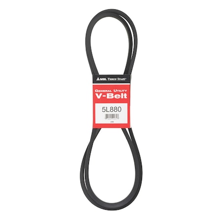 Mbl Mitsuboshi FHP General Utility V-Belt 0.63 in. W X 88 in. L For Fractional Horsepower Motors 5L880A